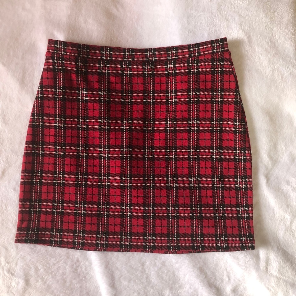 forever 21 plaid mini skirt